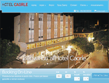 Tablet Screenshot of hotelcaorle.it